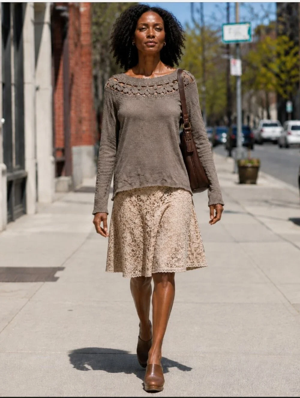 Ulla Johnson Open Floral Open-Crochet Italian Yard Sweater - Size: M